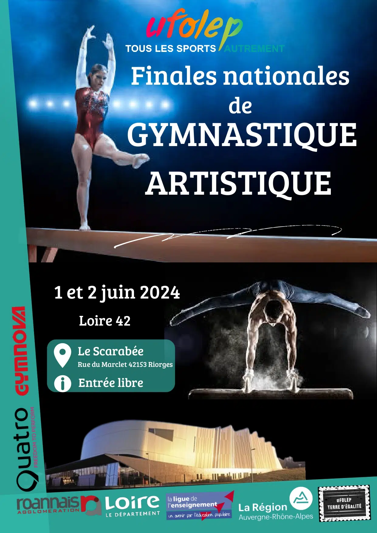 Photos finale nationale UFOLEP gymnastique 2024
