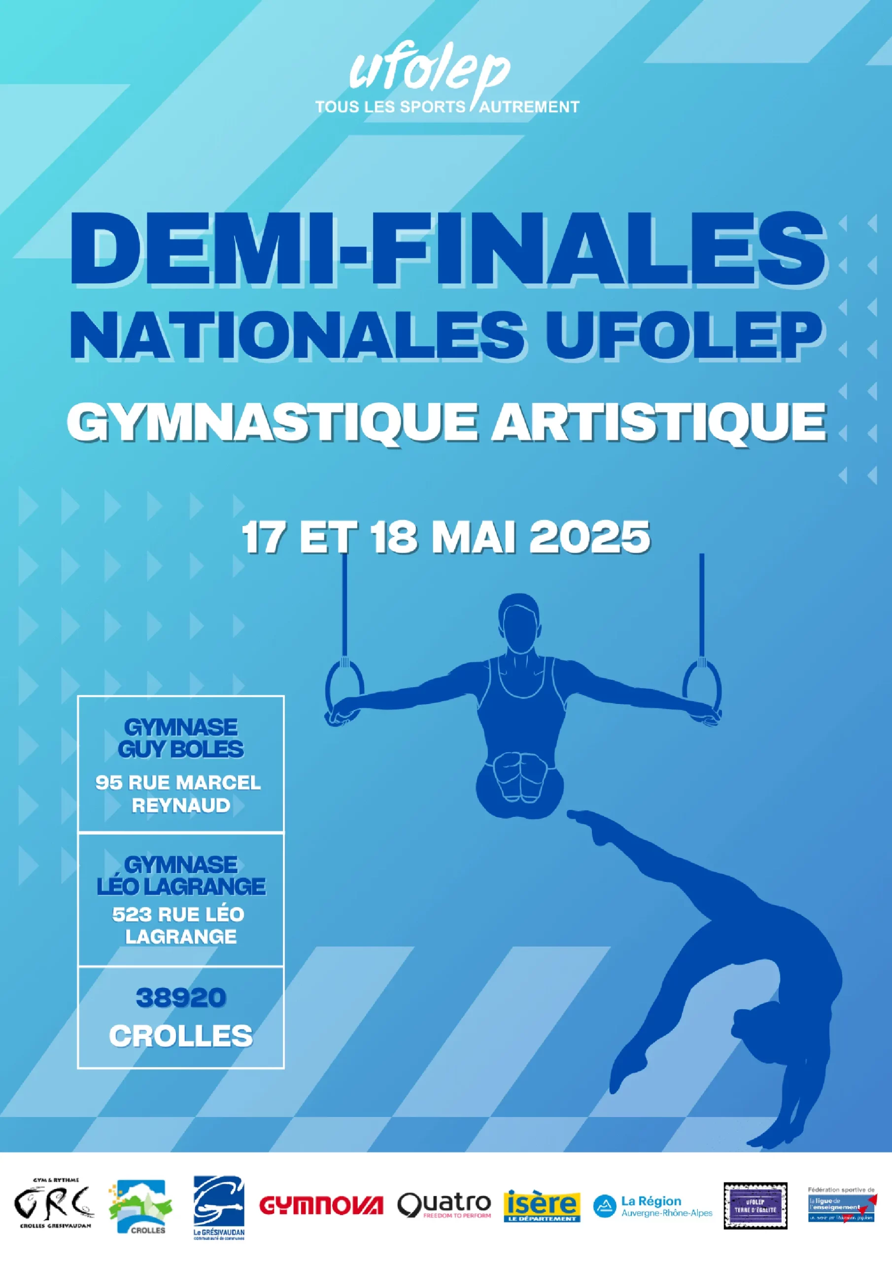 Photos demi-finale gymnastique UFOLEP Crolles